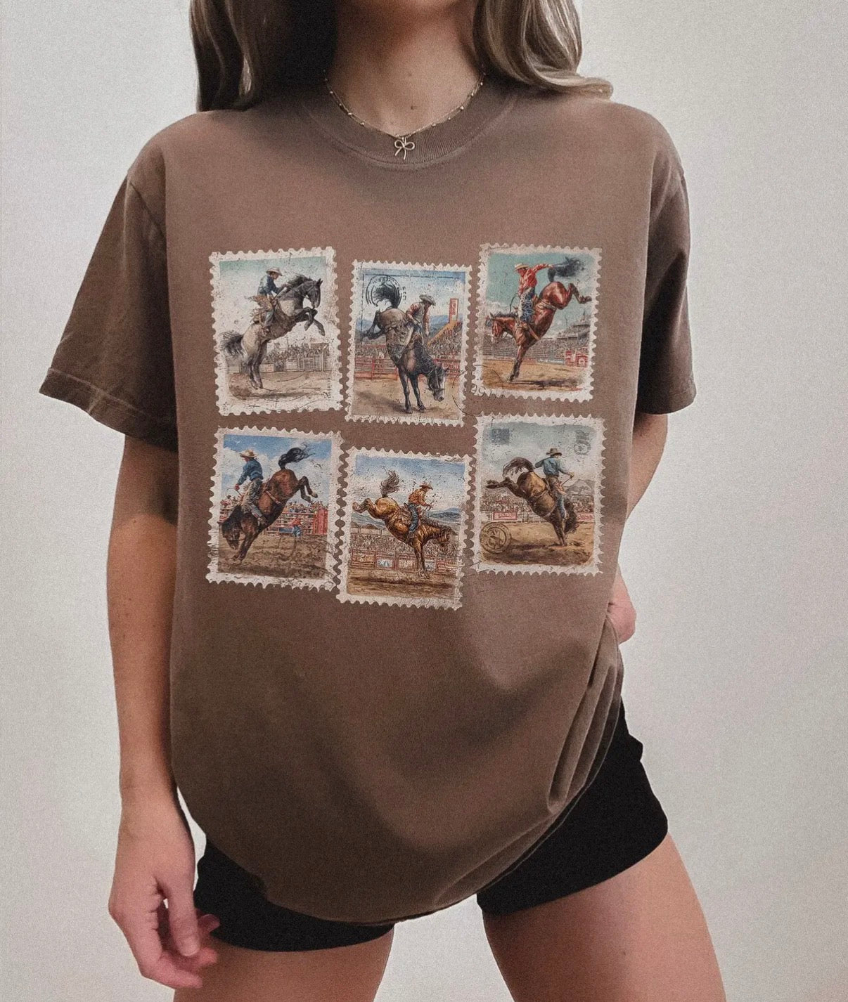 Western Cowboy Stamp Tee