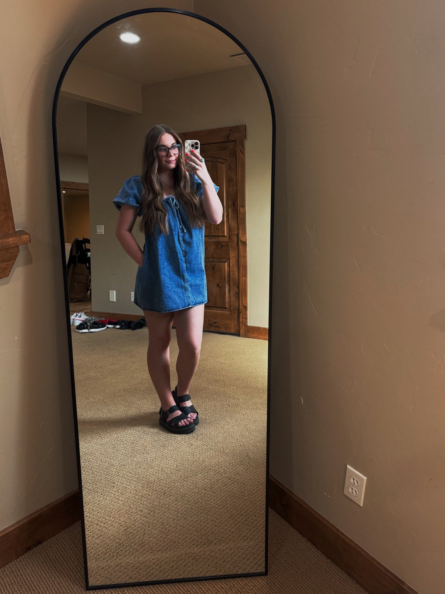 B’s Denim Baby Doll Dress